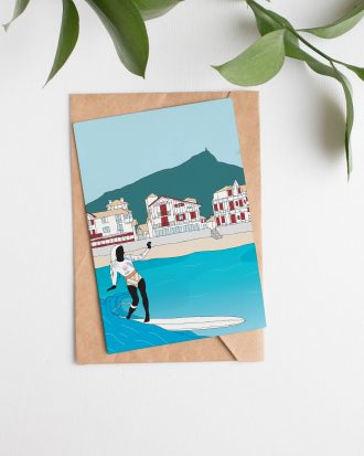 carte-postale-surfeuse-biarritz-alissa-ruiz